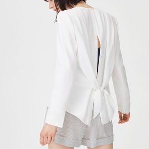 Club Monaco Ursula Blazer In Blanc De Blanc